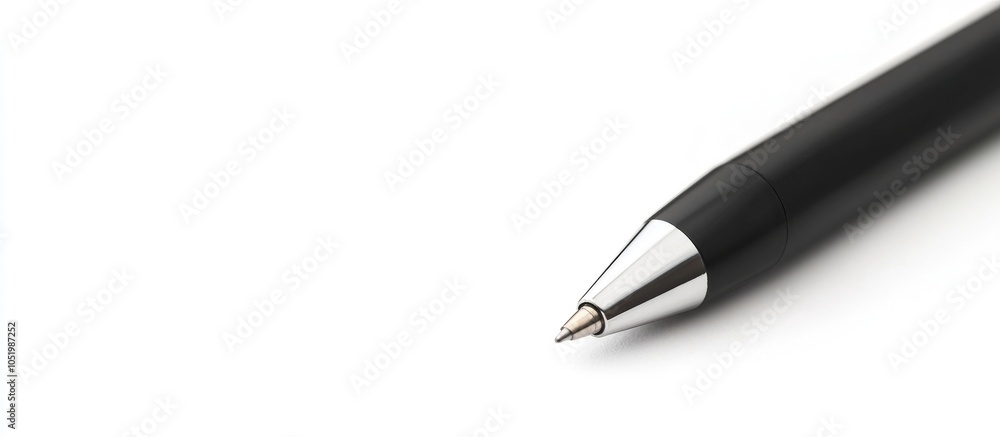 Writing Black Pen Isolated On A White Background Writing Black Pen Isolated On A White Background