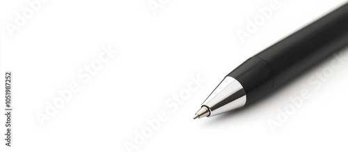 Writing Black Pen Isolated On A White Background