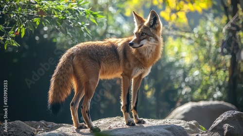 Maned Wolf Chrysocyon Brachyurus In The Zoo photo