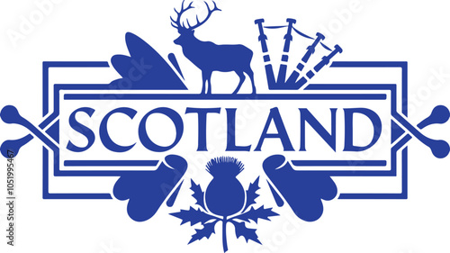 Scotland Typography Graphic Vector Design