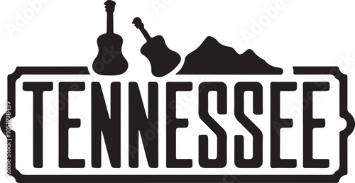 Tennessee State Vector Graphic Design