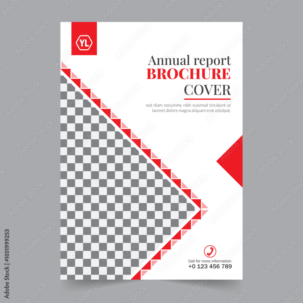 Business brochure cover annual report cover, book cover or flyer design. Leaflet presentation. Catalog with Abstract geometric background. Modern publication poster magazine, layout, template,