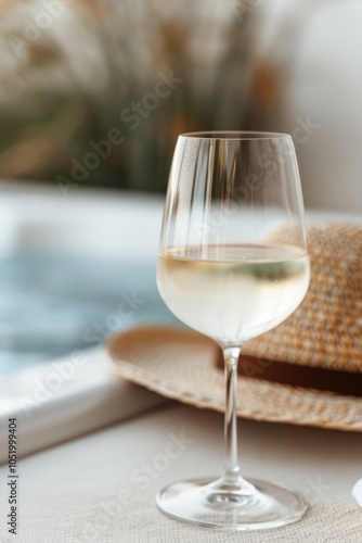 Glass of Wine on a Table