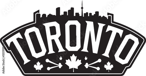 Toronto Canada Sign Vector Graphic
