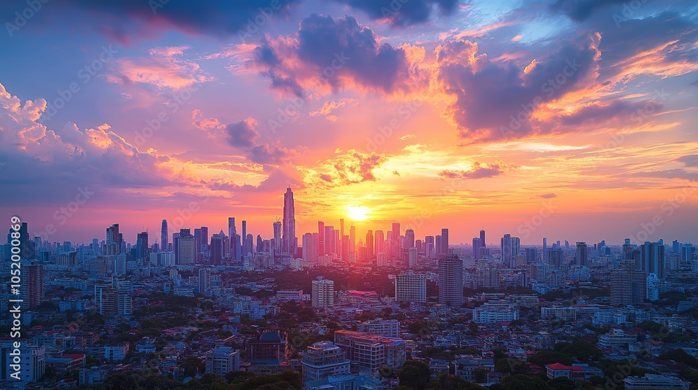 Obraz premium City of Dreams at Dusk