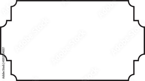 Wild West Frame Border Vector