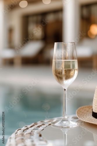 Glass of Wine on a Table