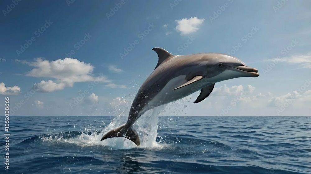 Fototapeta premium 뛰어오르는 돌고래