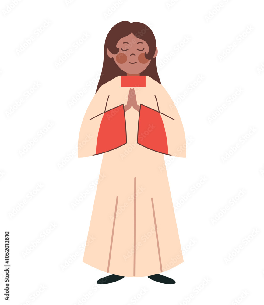 altar server girl in white alb altar server girl in white alb