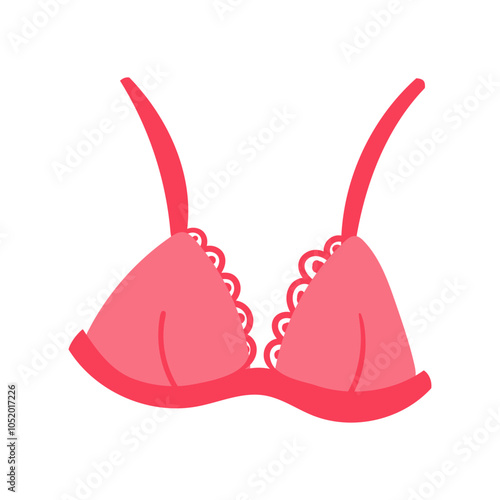 Bra vector icon. Cartoon vector icon isolated on white background.