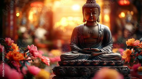 Buddha Statue in Meditation...