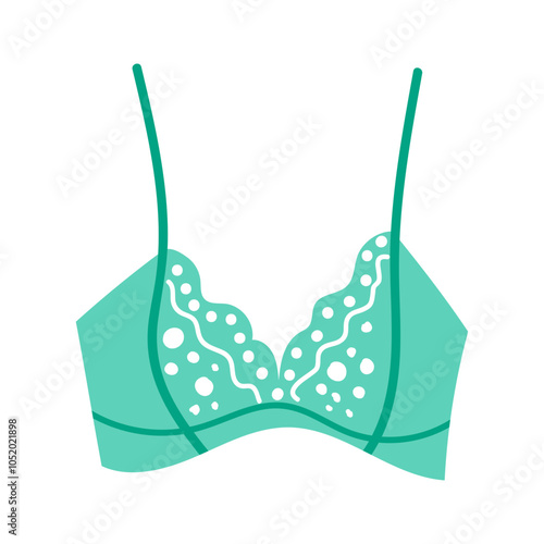 Bra vector icon. Cartoon vector icon isolated on white background.