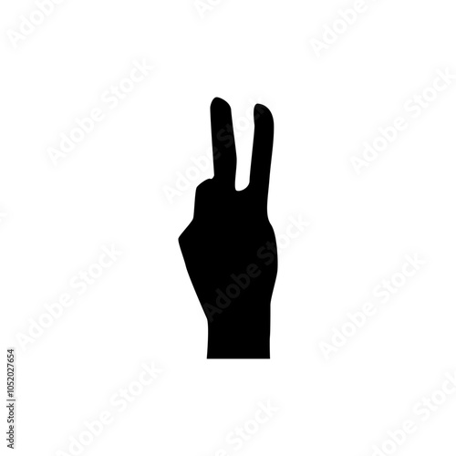 Hand silhouette isolated on transparent background SVG, Vector of human hands gesture, hand gesturing black, Black hand silhouette, vector illustration