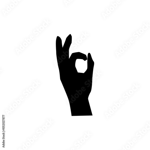 Hand silhouette isolated on transparent background SVG, Vector of human hands gesture, hand gesturing black, Black hand silhouette, vector illustration