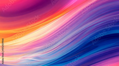 Wallpaper Mural Abstract Fluid Gradient Background with Vibrant Pink, Blue, and Purple Waves - Contemporary Design for Digital Art, Websites, and Social Media Graphics Torontodigital.ca