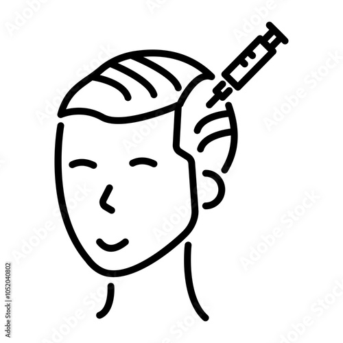 Prp treatment icon in linear style 