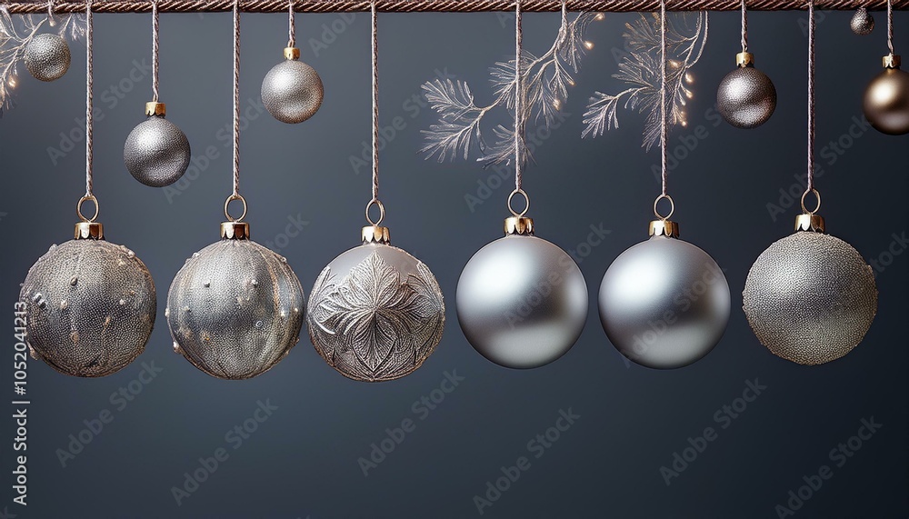 silver christmas balls hanging on a rope christmas ball christmas balls set silver christmas balls hanging on a rope christmas ball christmas balls set
