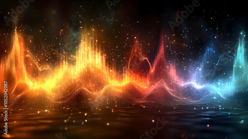 Abstract Background with Gl...