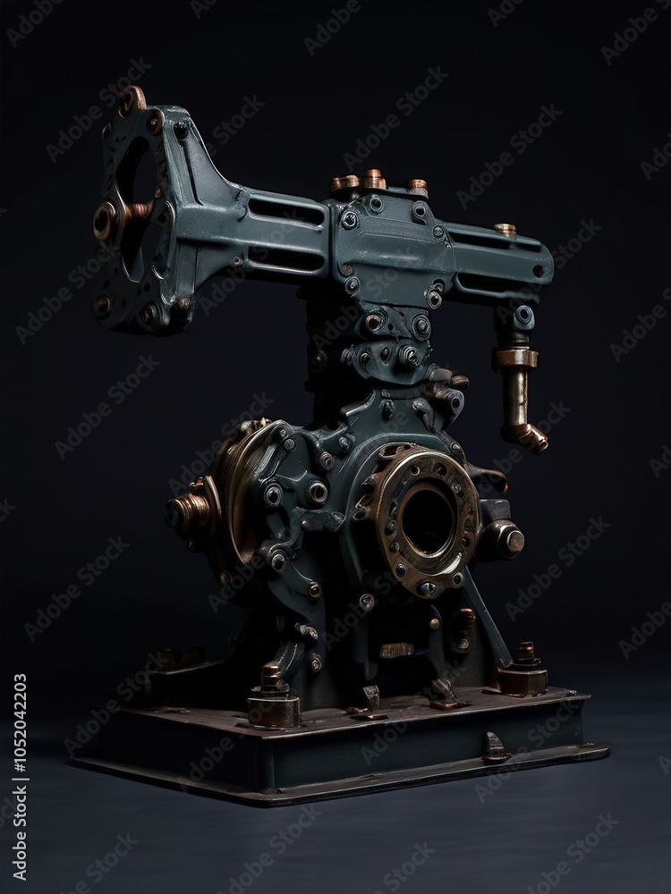 Fototapeta premium the AI Image Generator, 3D render of a light industrial grinder