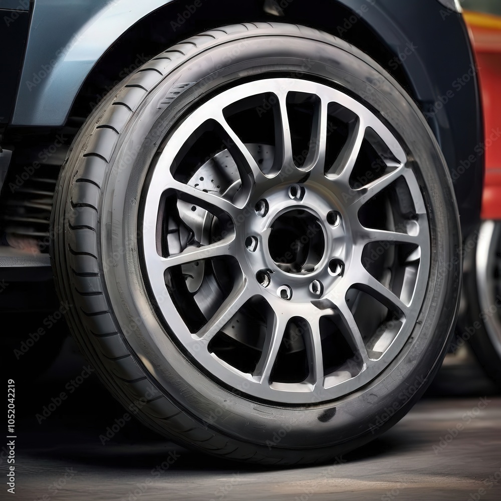 the AI Image Generator, Wheel with steel rim the AI Image Generator, Wheel with steel rim