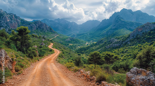 road in mountains