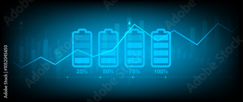 Battery charge indicator icons. Phone charge level, Car battery indicator, battery charge signs. a color collection of charge power. Discharged and fully charged battery. Vector Illustration.