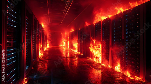 Server Room Fire - Realisti...