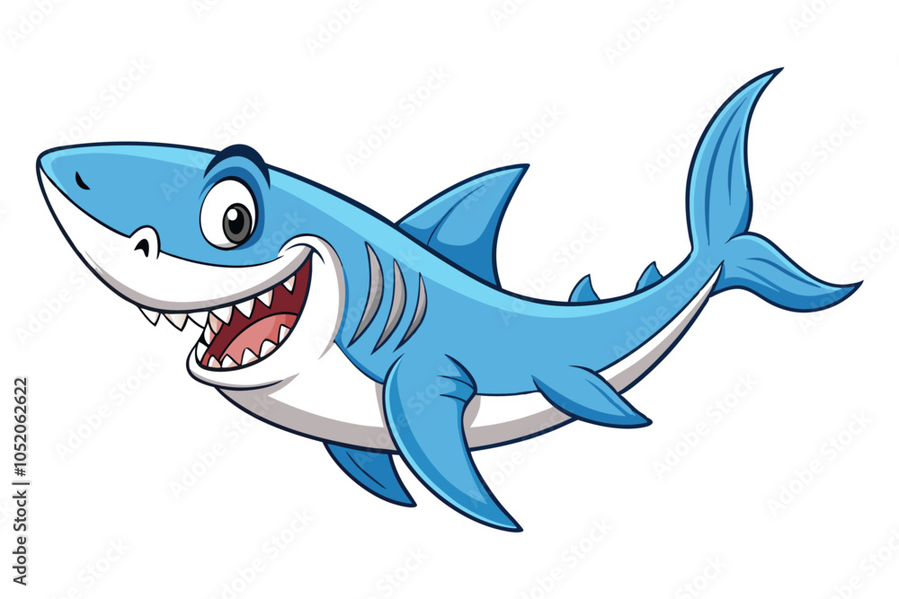 Obraz premium Shark cartoon vector