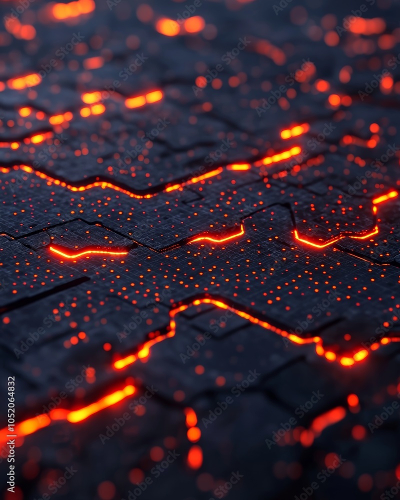 Glowing Lines on Dark Surface Texture Glowing Lines on Dark Surface Texture