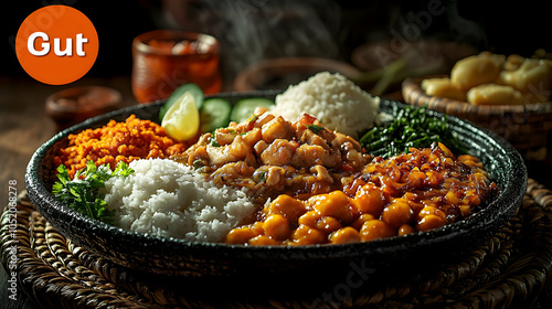 Delicious Food Dish with Ri...