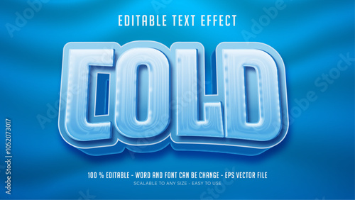 cold editable text effect
