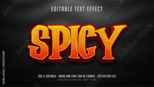 spicy editable text effect