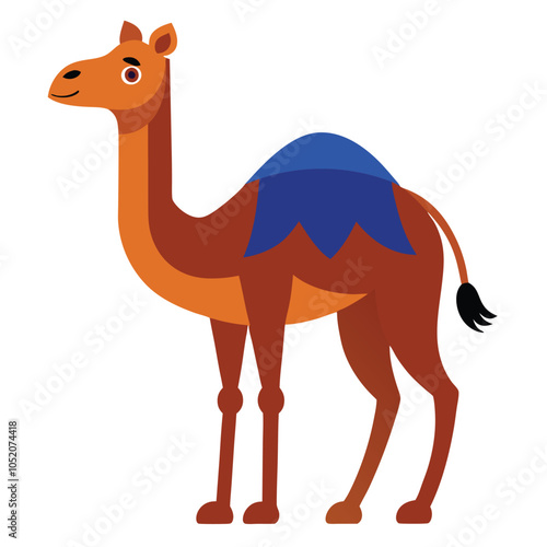 Vector art of Camel on white background  