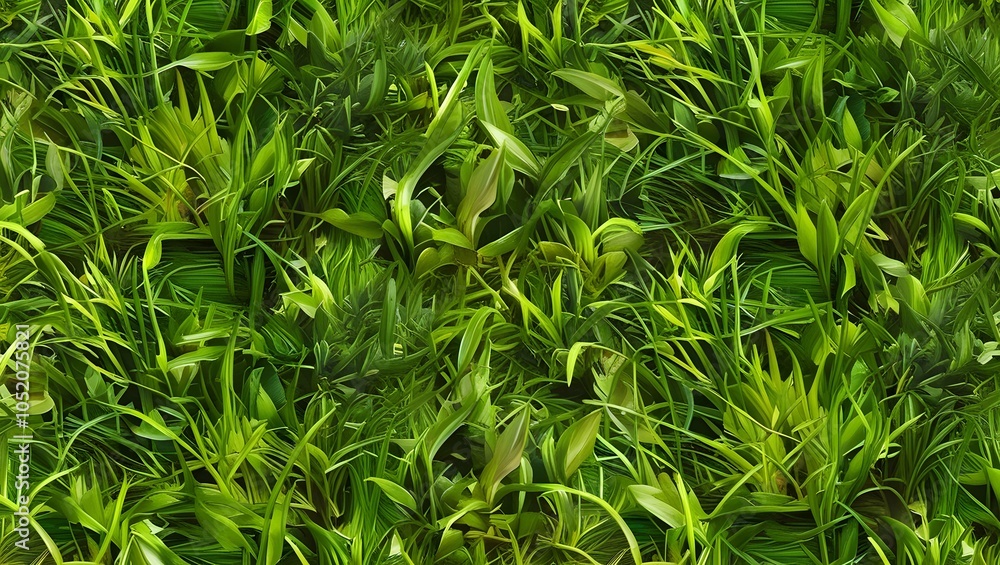 Obraz premium Top view artificial grass field background texture