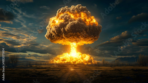 Mushroom Cloud Explosion Re...
