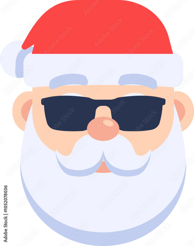 Santa Claus icon. Cartoon style.