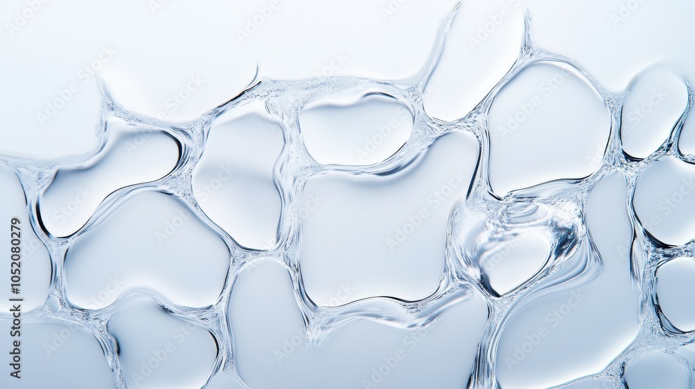 Translucent water bubbles creating an ethereal pattern of fluidity and light reflection for artistic backgrounds and designs Translucent water bubbles creating an ethereal pattern of fluidity and light reflection for artistic backgrounds and designs