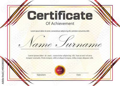 certificate new template design 