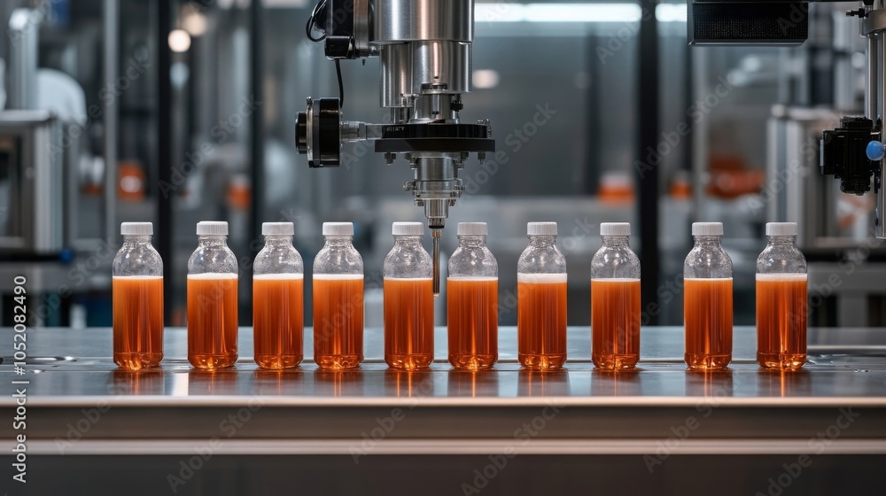Automated Bottling Line for Beverages Production Automated Bottling Line for Beverages Production