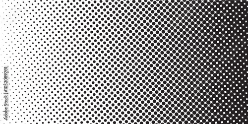 Wallpaper Mural Background with monochrome dotted texture. Polka dot pattern template. vector ilustration Torontodigital.ca