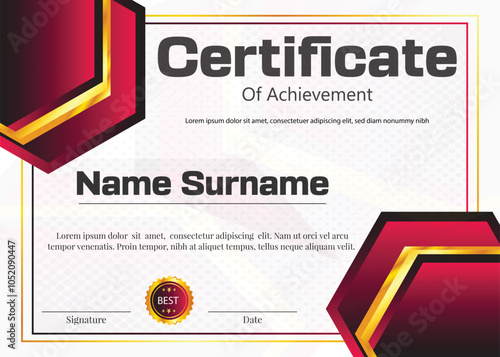 diploma or certificate new template design 