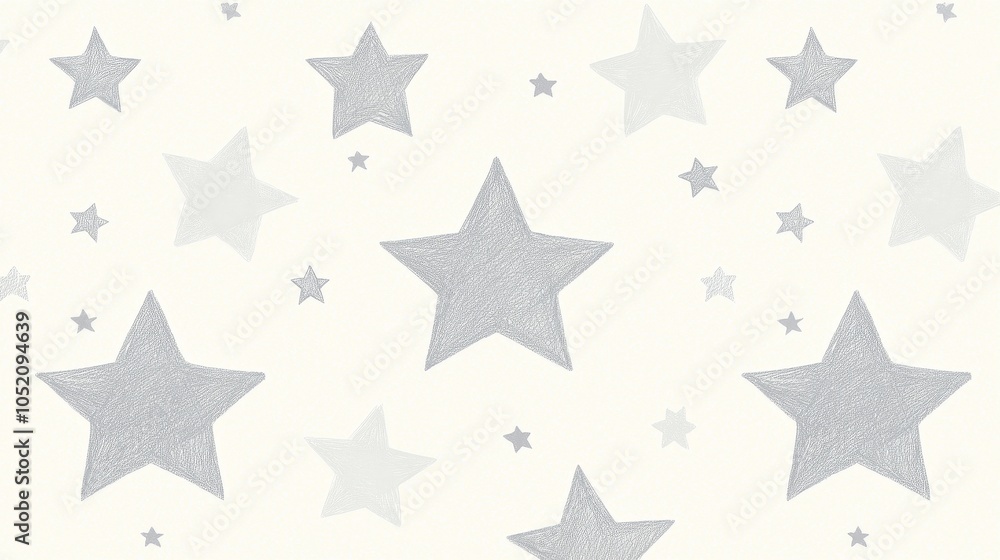 Obraz premium Whimsical pattern of stars a unique and playful design for creative projects and inspirations