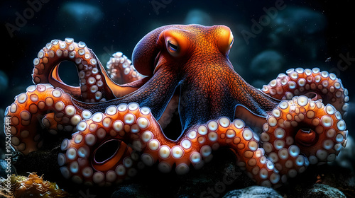 Octopus with Tentacles Unde...