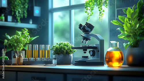 3D Illustration of a Labora...