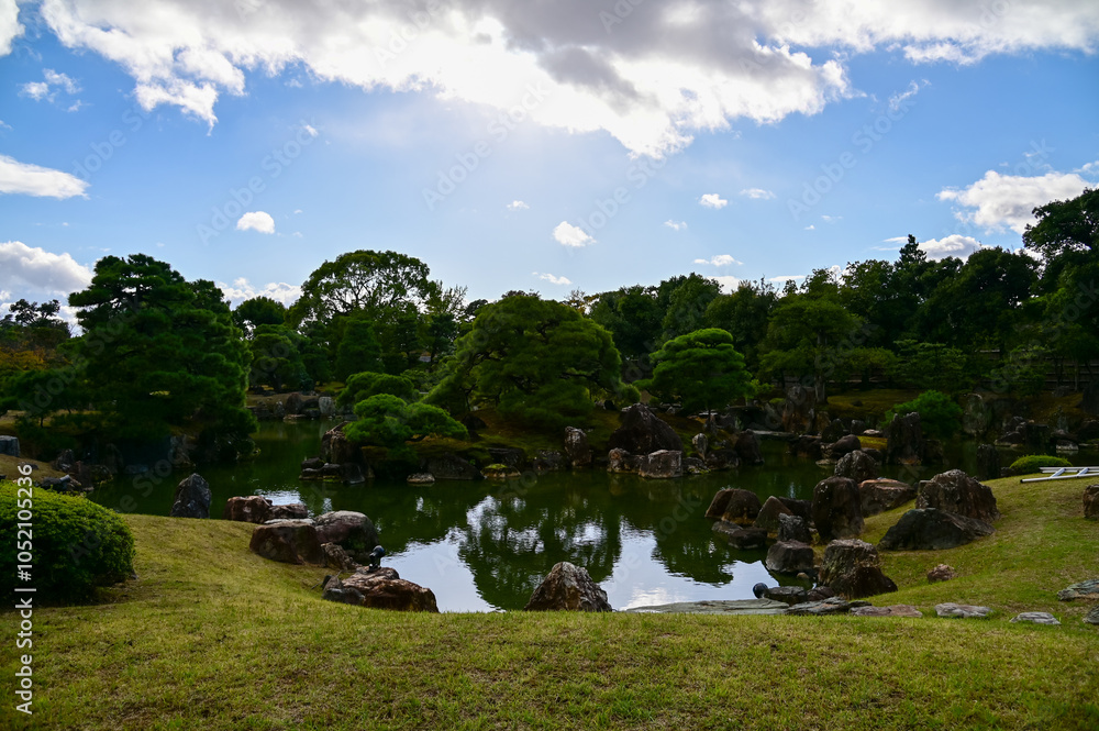 Φωτογραφία The Japanese gardern view of nijo jo castle, Kyoto, Japan