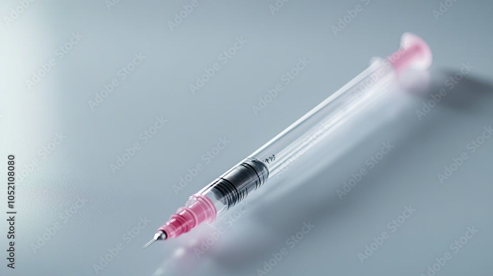 Diabetes test kit with insulin pen on a clean, neutral background, plenty of copy space for World Diabetes Day messages Diabetes test kit with insulin pen on a clean, neutral background, plenty of copy space for World Diabetes Day messages