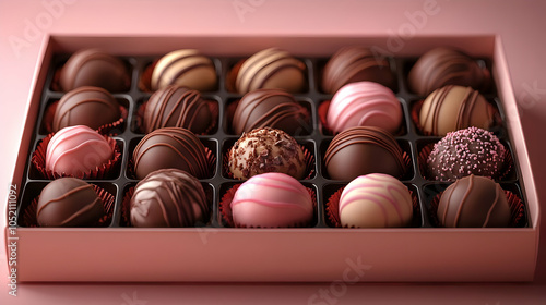 Chocolate Truffles in Pink ...