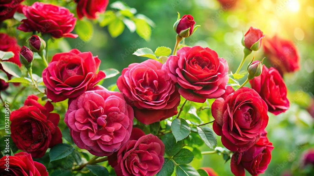 A delicate rose bush covered in velvety red roses with intricate details and soft petals, garden, roses, pink, nature A delicate rose bush covered in velvety red roses with intricate details and soft petals, garden, roses, pink, nature