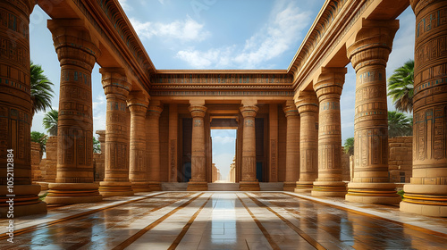Ancient Egyptian Temple Hal...