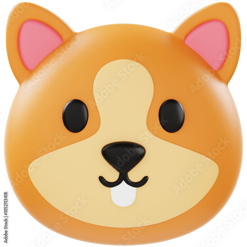 Animoji Squirrel Emoji 3D Icon photo